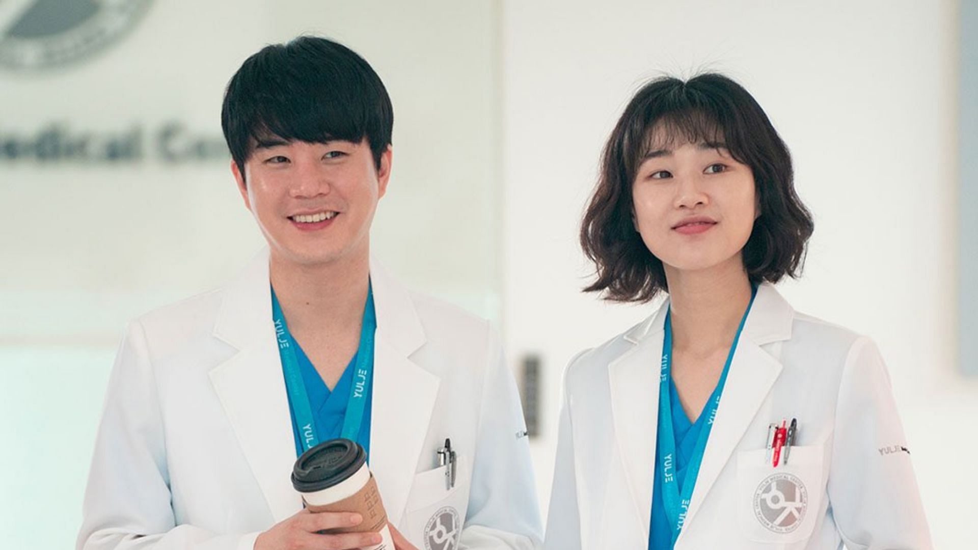 Moon Tae-yu as Yong Seok-min and Yoon Ha-kyung as Heo Seo-bin (Image via X/@CJnDrama)